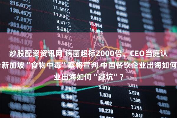 炒股配资资讯网 病菌超标2000倍、CEO当庭认罪 云海肴新加坡“食物中毒”案将宣判 中国餐饮企业出海如何“避坑”？